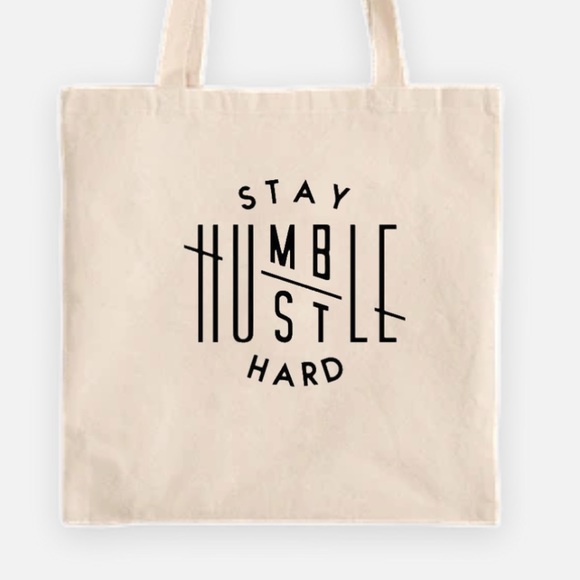 Stay humble hustle hard tote bag - Picture 1 of 1
